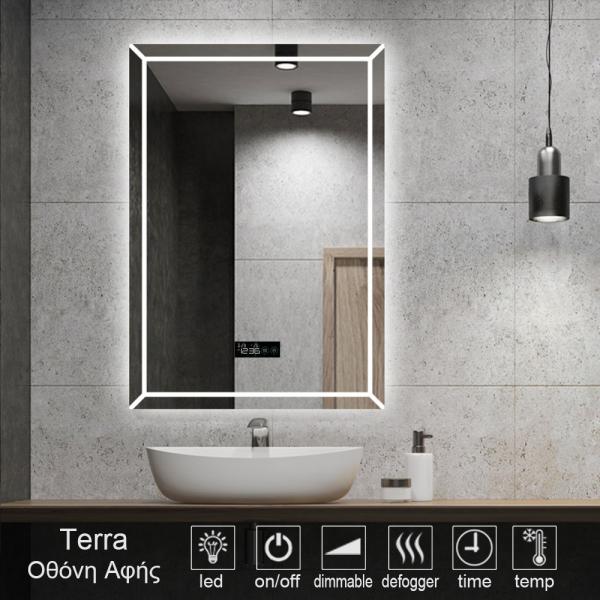 6 Terra Antifog Mirror Led 1004t