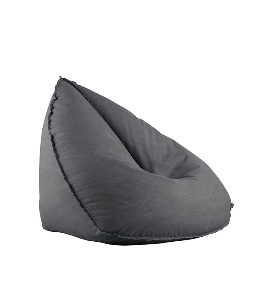 Gray Large Pouf