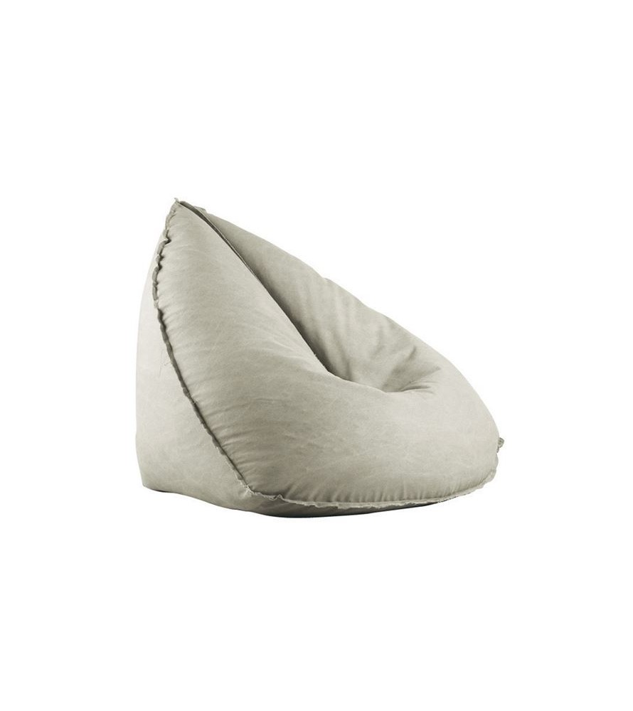 Beige Large Pouf